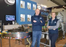 Packaging Automation were nominated for the Fruit Logisitca Innovation Award for the Evolution S machine. Darren Oakes and Sam Aston were on the stand.